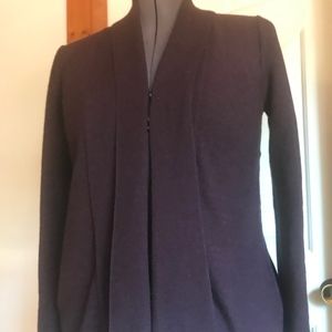 Adrienne Vittadini 100% Merino split back cardigan